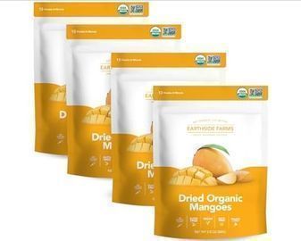 6 Pack of Earthside Farms Dried Mango, 2.28oz Bags