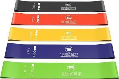 TechStone Resistance Bands Set for Men and Women, Pack of 5 Different Levels